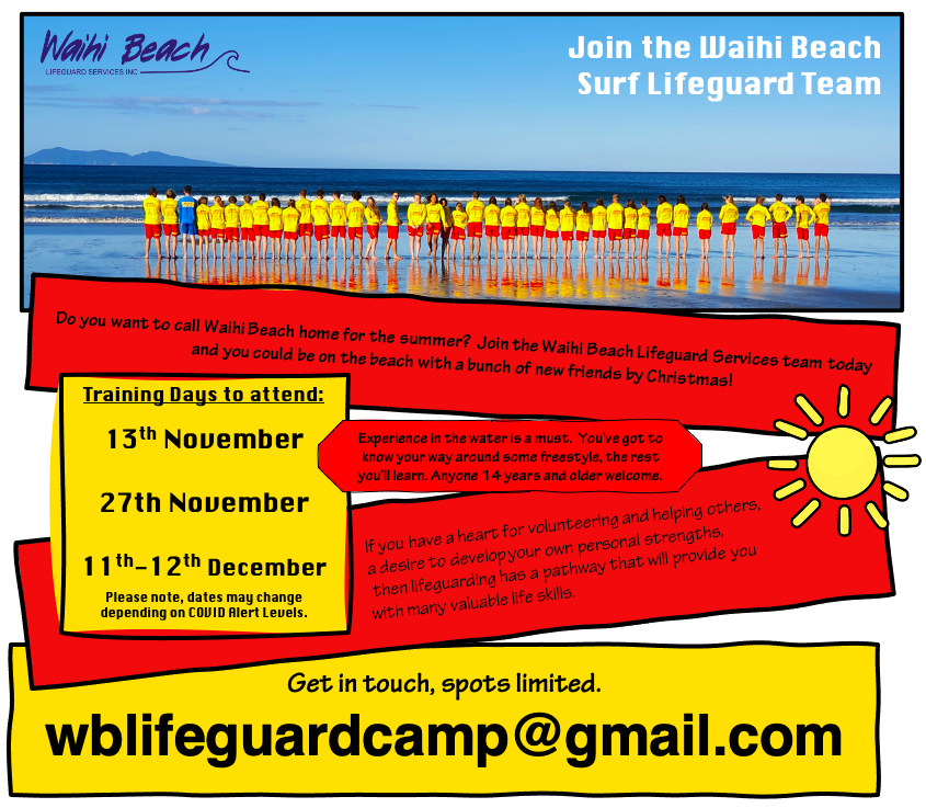 Surf Lifeguard Recruitment Poster November Intake